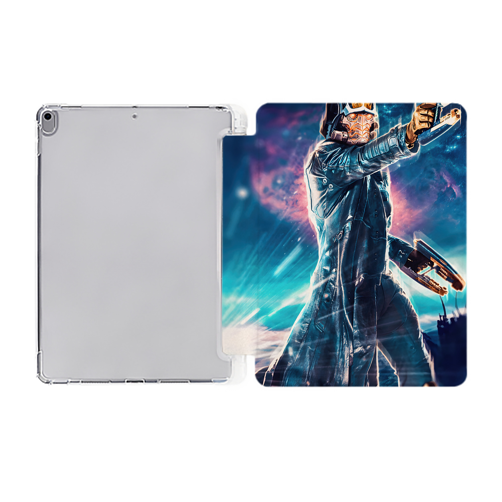 （画像用） アベンジャーズ The Avengers IPad ケース ペン収納付き 三つ折りスタンド PUレザー×シリコン 対応機種9.5/10.5/10.9インチ